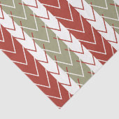 Aquamariner Zickzack Streifen Seidenpapier (Detail)