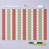 Aquamariner Zickzack Streifen Seidenpapier (Handwerk)