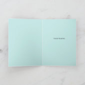 Aquamarinere und blaue Karte (Innenseite)