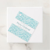 Aquamarines Abstraktes Schneeflockenmuster#10 ID10 Geschenkanhänger (Beispiel)