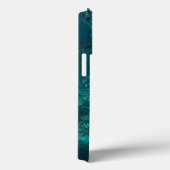 Aquamarines Acrylgießen Abstrakter Fluid Art Case-Mate iPhone Hülle (Rückseite / Rechts)