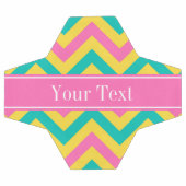 Aquamarines Ananas  Ananas LG Monogramm Zickzack N Fußball (Flach)