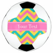 Aquamarines Ananas  Ananas LG Monogramm Zickzack N Fußball (Vorderseite)