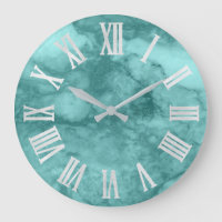 Aquamarines Aqua-blaues Grau-Silber-römische