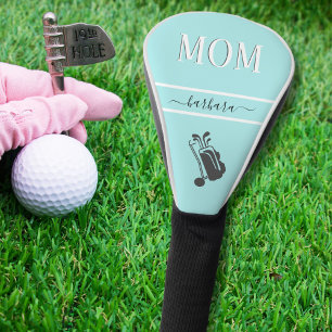 Aquamarines Aqua Blue Custom MAMA Name Cart Golf Headcover