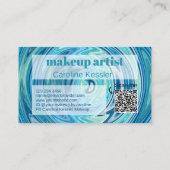 Aquamarines Aqua Blue Jade Green Abstrakt Art Must Visitenkarte (Rückseite)