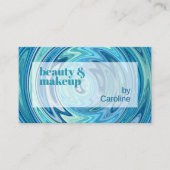 Aquamarines Aqua Blue Jade Green Abstrakt Art Must Visitenkarte (Vorderseite)