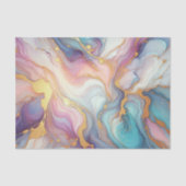 Aquamarines Aqua Blue Lila Pink Gold Marbella Art Seidenpapier (Vorderseite)