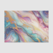 Aquamarines Aqua Blue Lila Pink Gold Marbella Art Seidenpapier (Vorderseite)