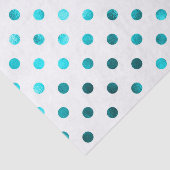 Aquamarines Aqua Blue Metallic Imitat Fossilienfis Seidenpapier (Ausschnitt)