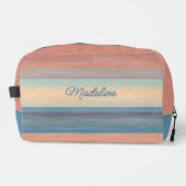 Aquamarines Aqua Blue Peach Orange Wasserfarben St Waschbeutel (Vorderseite)