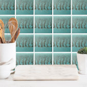 Aquamarines Aqua Blue Shabby Chic Industrial Fliese