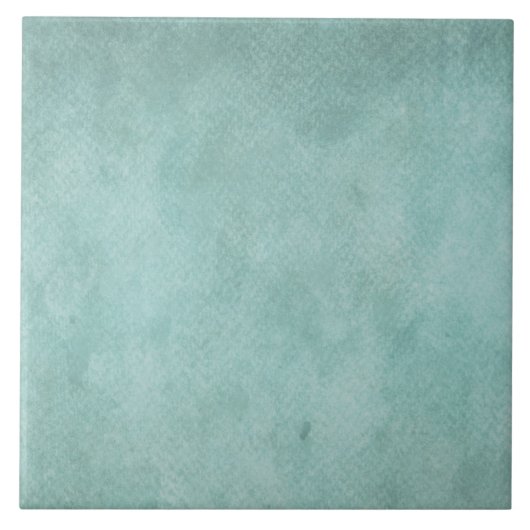 Aquamarines Aqua Blue Watercolor Papier Farbstoff Fliese (Vorderseite)