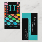 Aquamarines Aqua Make-up Artist Palette Business C Visitenkarte (Vorne/Hinten)