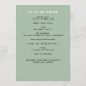 Aquamarines Aquarellblumengeschmack Foto 2-Seiten  Programm (Rückseite)