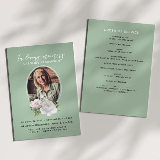 Aquamarines Aquarellblumengeschmack Foto 2-Seiten  Programm