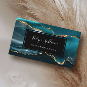 aquamarines Aquarellgerät Visitenkarte