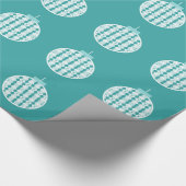 Aquamarines Art Deco Schmuckpapier Geschenkpapier (Ecke)