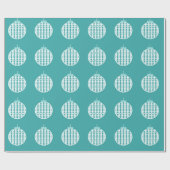 Aquamarines Art Deco Schmuckpapier Geschenkpapier (Flach)