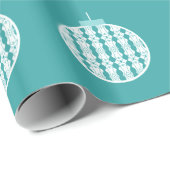 Aquamarines Art Deco Schmuckpapier Geschenkpapier (Rolleneckpunkt)