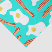 Aquamarines Bacon und Eier Seidenpapier (Detail)