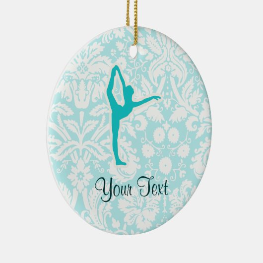 Aquamarines Ballett Keramikornament (Rechts)