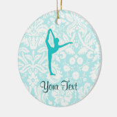 Aquamarines Ballett Keramikornament (Links)
