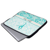 Aquamarines Ballett Laptopschutzhülle (Vorne Knopf)