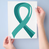 Aquamarines Band 3 zum Ovarialkarzinom Flyer (Hand)