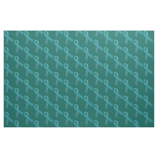 aquamarines Band des Angststörungs-Bewusstseins Stoff (Fat Quarter (45,7 x 55,9 cm))