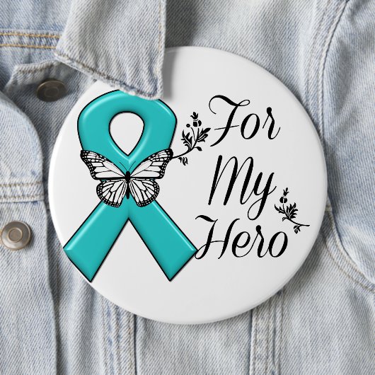 Aquamarines Band für meinen Helden Button (Beispiel)