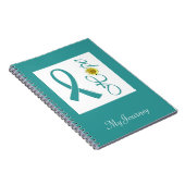 Aquamarines Band-Hoffnungs-Notizbuch Notizblock (Rechte Seite)