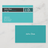 aquamarines berufliches: visitenkarte (Vorne/Hinten)