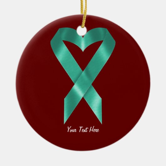 Aquamarines Bewusstseins-Band (kundengerecht) Keramikornament (Vorne)