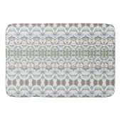 Aquamarines Blau Gemustert Badematte (Vorderseite)
