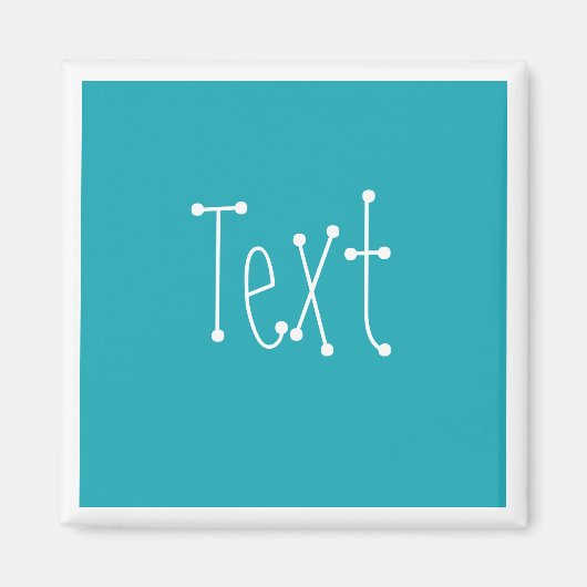 Aquamarines Blau Magnet (Vorne)