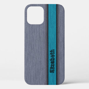 Aquamarines Blau und Grau, Fabulous Holzkörner Case-Mate iPhone Hülle