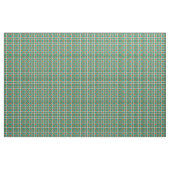 Aquamarines Blau- und Orangengittermuster Stoff (Fat Quarter (45,7 x 55,9 cm))