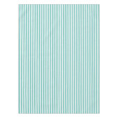 Aquamarines Blau und Weißes Wetterbild gestreift Tischdecke (Vorderseite)