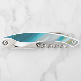 Aquamarines Blaubandmuster Kellnermesser