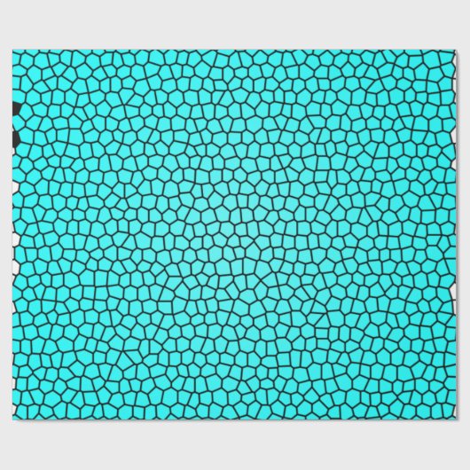 Aquamarines blaues geschenkpapier (Flach)