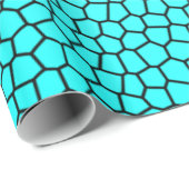 Aquamarines blaues geschenkpapier (Rolleneckpunkt)