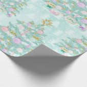 Aquamarines blaues geschenkpapier (Ecke)