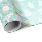 Aquamarines blaues geschenkpapier (Rolleneckpunkt)