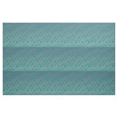 Aquamarines blaues Grün-Damast-Druck-Gewebe Stoff (Yard (91,4 cm))