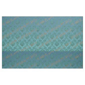 Aquamarines blaues Grün-Damast-Druck-Gewebe Stoff (Fat Quarter (45,7 x 55,9 cm))