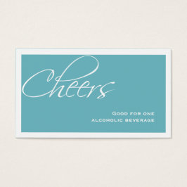 Aquamarines blaues Hochzeitsticket - Sonderpreis