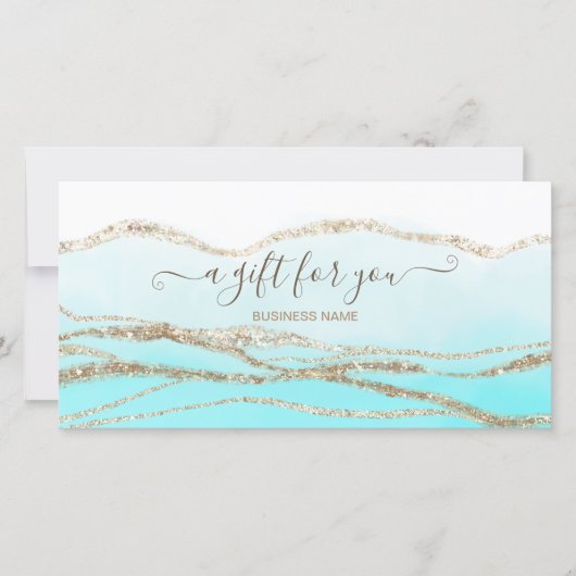 Aquamarines blaues Logo (Vorderseite)