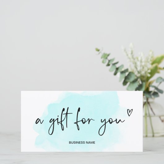 Aquamarines blaues Logo (Stehend Vorderseite)