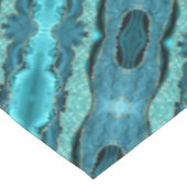 Aquamarines blaues Marmortablett Tischdecke (Schrägansicht)